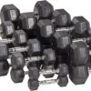 Sporzon! Rubber Encased Hex Dumbbell